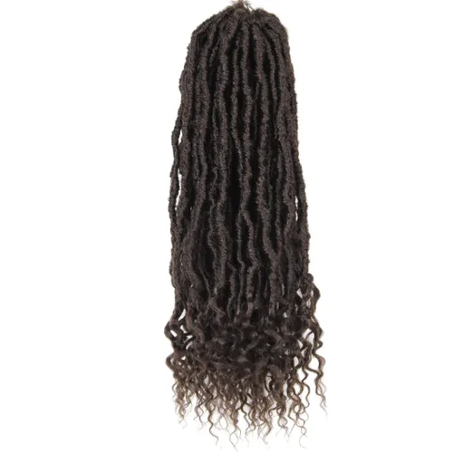 Miniatura 49 de BOHOBABE Rastas Falsas de Cabello de Ganchillo de 30 Pulgadas, Rastas Suaves Boho de Ganchillo con Puntas Rizadas, Rastas Largas de Diosa Bohemia