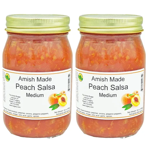 Miniatura 24 de Arndts Fudgery Amish Made Salsa Tarros de 2-16 onzas (manzana mediana)