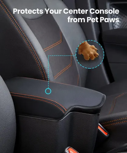 Miniatura 6 de Sinvanho Funda para Reposabrazos de Consola Central para Subaru 2018-2023 Crosstrek y 2017-2023 Impreza, Funda Protectora de Tapa de Caja de Naranja