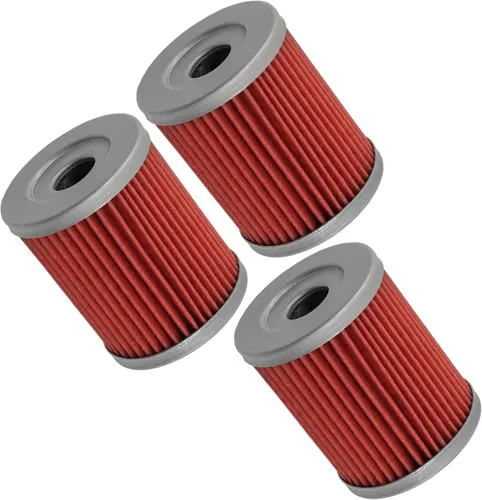 Caltric Paquete de 3 filtros de aceite compatibles con Suzuki Ltf300F Lt-F300F Lt F300F King Quad 300 1999 2000 2001 2002