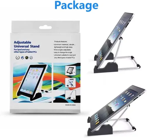Miniatura 7 de Kinizuxi Soporte ajustable para tablet, soporte antideslizante de aleación de aluminio para tabletas, iPad, Samsung y Kindle Fire, soporte