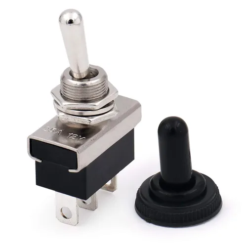 Miniatura 20 de Baomain, interruptor de conmutación SPST con apagado-encendido, 2 clavijas, 12 V 25 A con cubierta impermeable para auto