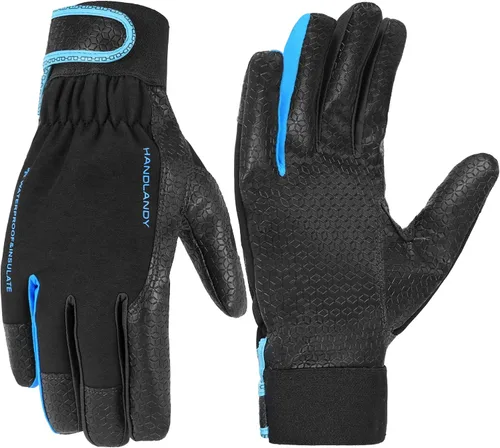 Miniatura 22 de HANDLANDY Guantes de trabajo aislados, guantes térmicos de invierno impermeables para hombres y mujeres