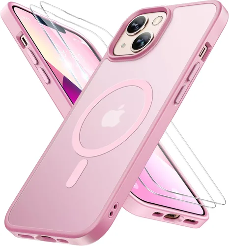 Miniatura 74 de Miracase Funda diseñada para iPhone SE 2022/SE 2020/7/8, funda multicolor de silicona a prueba de golpes (rojo)