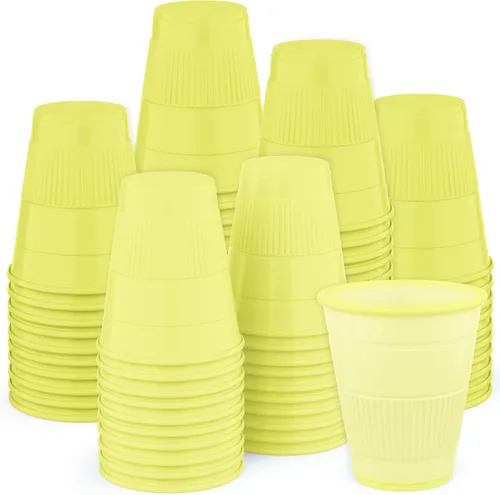 Miniatura 14 de Vasos desechables Paquete de 50 Vasos de plástico de 5 onzas, tazas de baño pequeñas perfectas como medicina, agua, enjuague, enjuague bucal