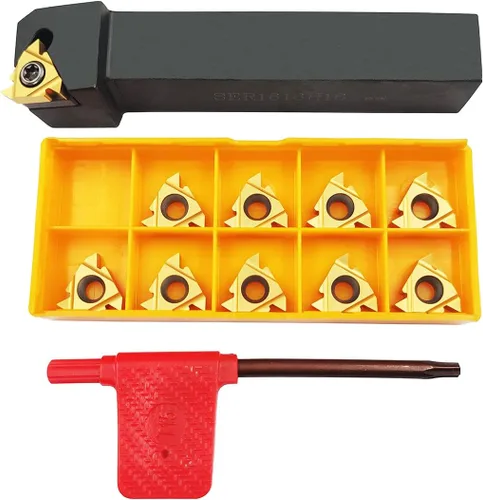 Miniatura 11 de SNR0013M16 Torno CNC Roscado interno Barra de mandrinar titular de la herramienta de torneado con 10 unids 16IR AG60 Carburo inserto de torneado