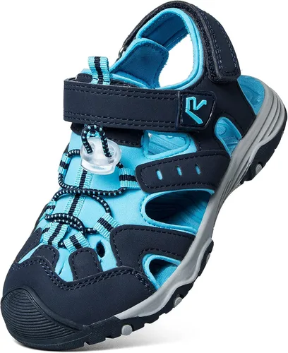 RUNSIDE Sandalias deportivas para niños y niñas con punta cerrada para senderismo caminar zapatos de agua de verano para niños pequeñosniños grandes