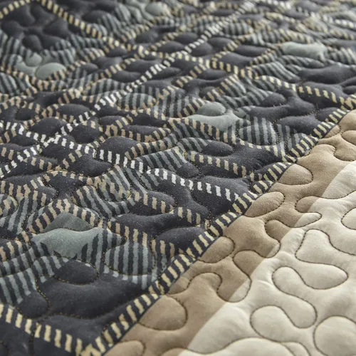 Miniatura 3 de Donna Sharp - Ropa de cama a cuadros diseño de caminata de osos Cierre de cremallera fácil de quitar, combina con juegos de cama, mantas
