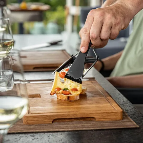 Miniatura 2 de Boska Set de parrilla para raclette Milano - Set Partyclette para llevar - Adecuado para queso, carne, pescado y verduras - Portátil antiadherente