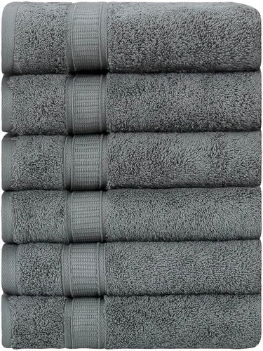 Miniatura 59 de LA HAMMAM - Paquete de 6 toallas de mano de 16 x 28 pulgadas de algodón turco para baño, cara, hotel, gimnasio y spa Extra suave al tacto, secado