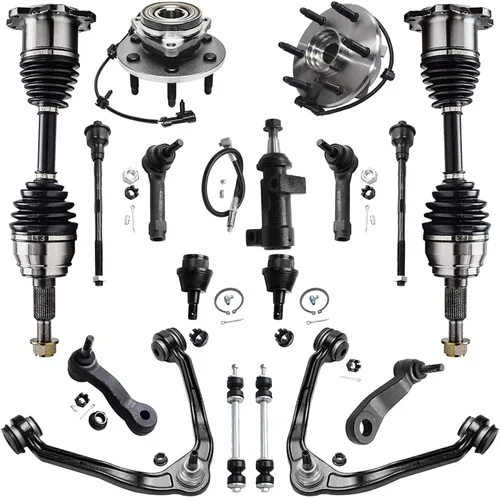 Miniatura 100 de Detroit Axle - Kit de nudillos de dirección delantera izquierda para Ford Edge Lincoln MKX 07-10, cojinete de rueda del lado del conductor, nudillo