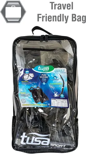 Miniatura 2 de TUSA Sport Platina Hyperdry - Juego de viaje para adultos, máscara de esnórquel y aletas