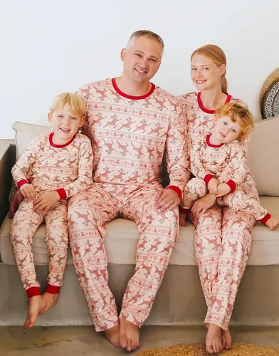 Miniatura 130 de VAENAIT BABY Infant Toddler Kids Adult Couple Family Matching Women Men Christmas Pjs Xmas Holiday Buffalo Plaid Pajama Set