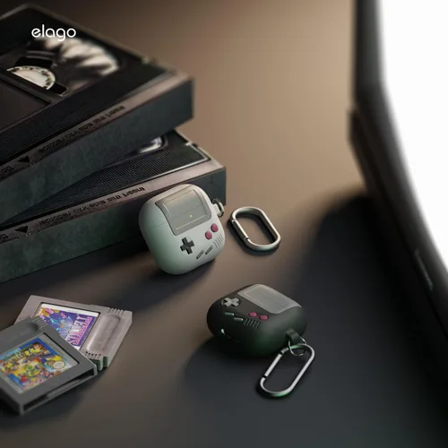 Miniatura 7 de elago AW5 - Funda compatible con AirPods 4 (2024), compatible con AirPods de 4ª generación, funda clásica retro con diseño de consola de juegos Negro