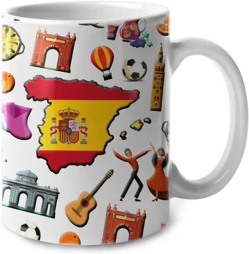 Miniatura 26 de Lotacy Taza de café con símbolos de Cuba con bandera de mapa, taza de cerámica de bandera cubana de 11 onzas, recuerdo de Cuba y regalos, idea
