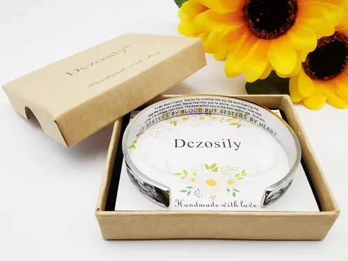 Miniatura 22 de Pulseras inspiradoras para mujer, joyería de acero inoxidable, con refranes, pulsera motivacional con mensaje oculto, pulseras grabadas para mejor