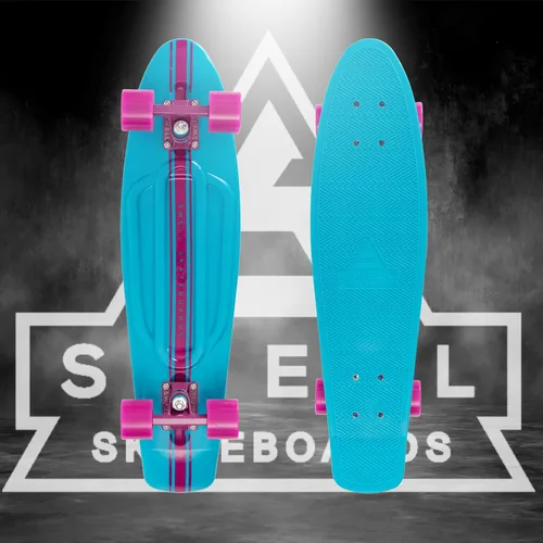 Miniatura 6 de Swell Skateboards Monopatín completo retro de plástico de 22 pulgadas y 28 pulgadas para principiantes, niños, niñas, jóvenes, adolescentes, adultos