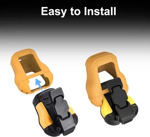 Miniatura 5 de CYBERGUYS Funda de Silicona para Altavoz Bluetooth Vestible DEWALT, Cubierta Protectora Duradera Resistente a Golpes Antideslizante para Mini