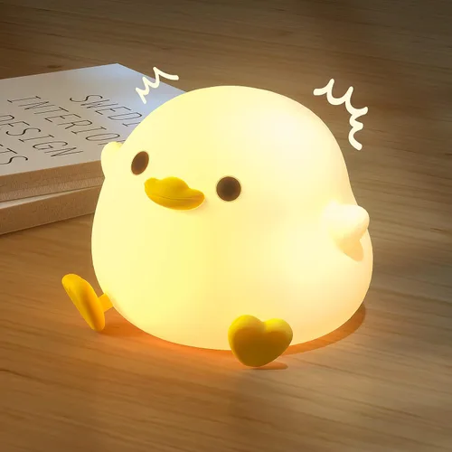 Miniatura 12 de UNEEDE Bonita luz nocturna de Capibara, novedosa luz nocturna de silicona de animales para guardería, lámpara de mesa de cabecera recargable