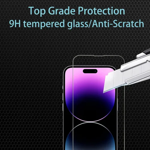 Miniatura 5 de Paquete de 2 protectores de pantalla de privacidad para iPhone 8 Plus/iPhone 7 Plus, película de vidrio templado, dureza 9H, arañazos, claridad HD