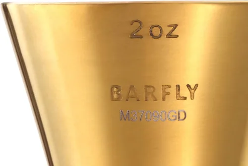 Miniatura 4 de Barfly Medidor de Bebidas, 1 oz x 2 oz Estilo Delgado, Dorado