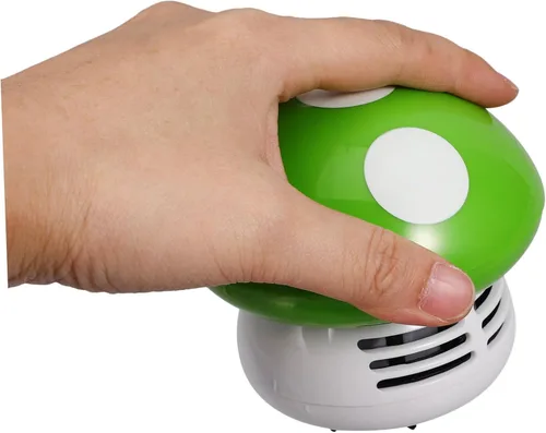Miniatura 4 de Aspirador de escritorio de hongos Aspirador de escritorio Mini en forma de hongo Aspirador de polvo de mesa Aspirador de esquina portátil Pequeña