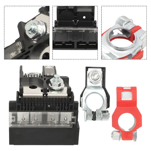 Miniatura 2 de 24380-79913 Fusible de batería 24340-7F000 Abrazadera de terminal de batería positiva para 350Z 2003-2009 NV200 2013-2022 para FX35 FX45 2003-2008