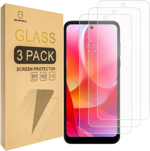 Mr.Shield [Paquete de 3] Diseñado para Motorola Moto G 5G (2023) [No apto para el modelo 2022] [Vidrio templado] [Vidrio japonés con dureza 9H]