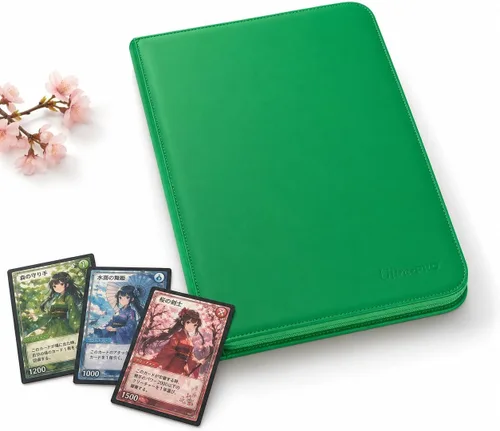 Miniatura 3 de Ultra PRO - Carpeta PRO-Binder con 9 bolsillos con cremallera (verde): Protege hasta 360 tarjetas coleccionables intercambiables, tarjetas