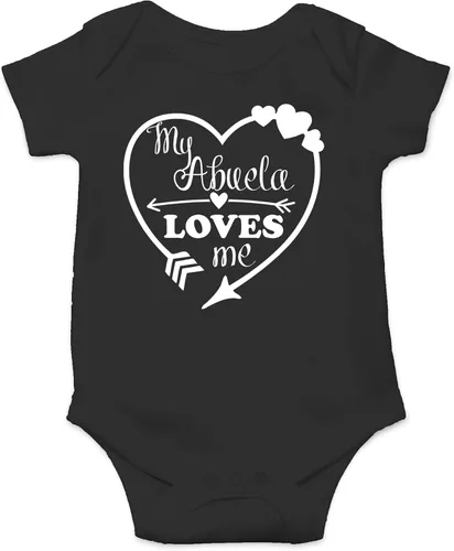 Miniatura 6 de CBTwear My Abuela Loves Me – Ropa de bebé – Divertido traje de bebé para recién nacido para niños y niñas