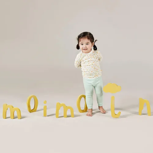 Miniatura 2 de moimoln Pijama de algodón suave y cálido para niñas de 6M-8Y con estampado floral