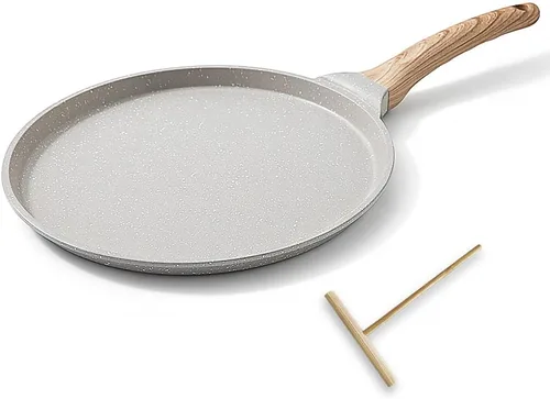 Miniatura 9 de Sartén para Crepes de 8 pulgadas, Sartén Antiadherente para Crepes Omelette Tortillas Panqueques Crujientes, Sartén Dosa Tawa para Tortillas