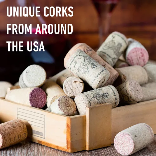 Miniatura 6 de Corchos reciclados de alta calidad, corchos de vino naturales de todo Estados Unidos, 250