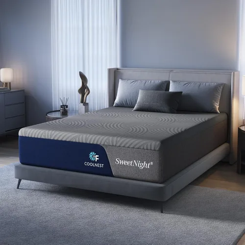 Miniatura 10 de Sweetnight CoolNest - Colchón de tamaño matrimonial de 12 pulgadas, colchón de espuma viscoelástica refrescante para un sueño nocturno fresco