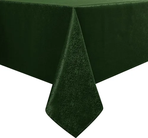 Miniatura 11 de Mantel rectangular de jacquard rojo, diseño exquisito de grano, impermeable y resistente a las arrugas, para fiestas en interiores y exteriores