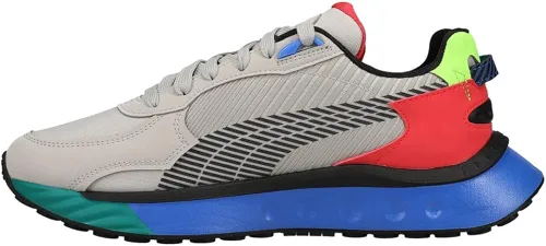 Miniatura 3 de PUMA Wild Rider Dazed - Tenis casuales para hombre color gris