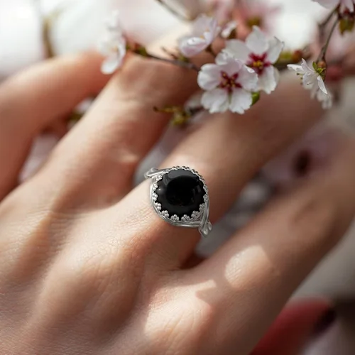 Miniatura 28 de 925 Sterling Silver Gemstone Rings for Women - Anniversary Rings for Women - Sterling Silver Rings for Women - Dainty Sterling Silver Rings