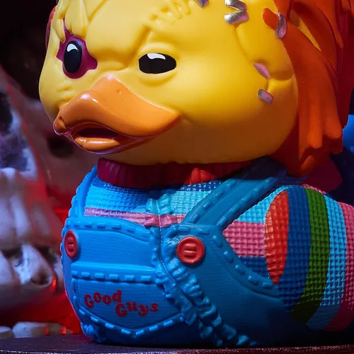 Miniatura 4 de TUBBZ Edición en caja Chucky con cicatrices Figura coleccionable de pato de goma de vinilo – Producto oficial de Chucky – TV, películas