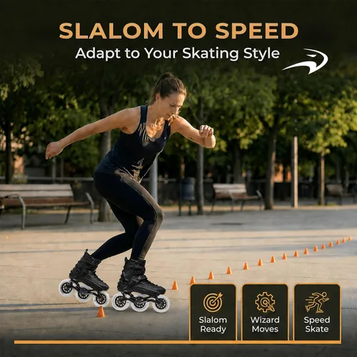 Miniatura 3 de Flying Eagle Crocanti Speed - Juego de ruedas de 4.331 in en línea para interiores, accesorios de patinaje para mujeres y hombres, para ruedas