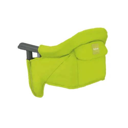 Inglesina Silla de mesa rápida, color lima, silla alta portátil para bebés, para bebés y niños pequeños de hasta 37 libras, diseño plegable, se