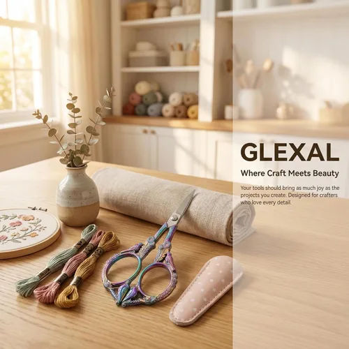 Miniatura 7 de Tijeras de Crochet – Tijeras de Grado Profesional para costura, manualidades, obras de arte, crochet, recorte, bordado, hilo, herramienta de Arco
