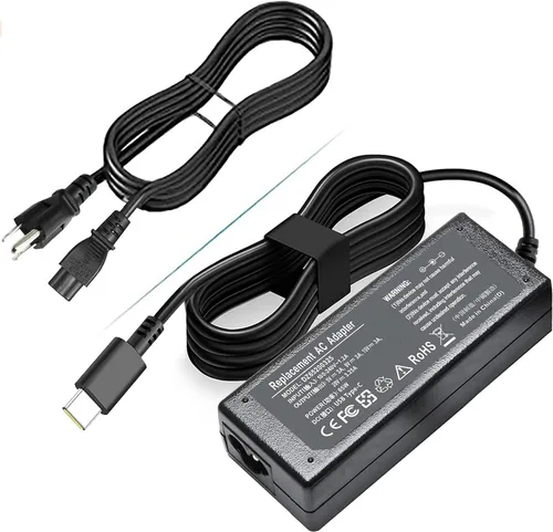 Cargador universal para portátil USB C de 65 W y 45 W para Lenovo Thinkpad/Yoga/Chromebook ADLX65YDC2A para HP Elitebook Spectre Chromebook x360,