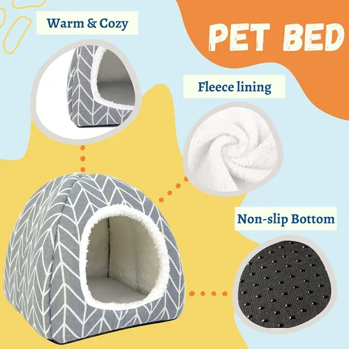 Miniatura 3 de Cama escondida de conejillo de indias, casa de conejo enano, accesorios para cuevas, acogedor escondite para conejito, erizo, hurón, chinchilla