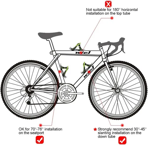 Miniatura 7 de Wiel Soporte de jaula de botella de agua de bebida ligera de bicicleta de fibra de carbono completa