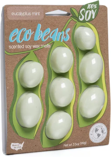 Miniatura 27 de Eco Candle Co. Eco Beans Wax Melts - Paquete de 2 unidades, ámbar vintage, 3.5 onzas, aromas de resina de madera, nuez moscada, canela y vainilla