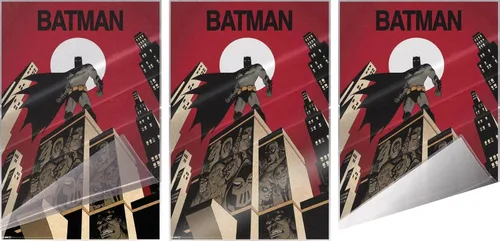 Miniatura 3 de Batman - Póster de cómic (rascacielos y villanos) (tamaño: 24" x 36") (póster laminado)
