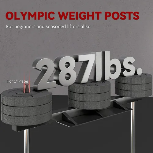 Miniatura 4 de Máquina de Prensa Vertical para Piernas Soozier, Capacidad de 660LBS, Máquina de Entrenamiento de Fuerza para Piernas con Posiciones Ajustables