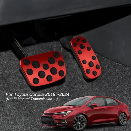 Miniatura 4 de CKE Compatible con Toyota Corolla 2026 2025 2024 2023 2022 2021 2020 2019 Accesorios Fundas Antideslizantes Deportivas para Pedal de Auto Freno