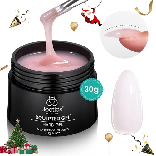 Miniatura 7 de Beetles - Gel Constructor Rosa Nude Gel Esculpido de Alta Dureza para Extensión de Uñas Reparación de Roturas Protección Duradero para Hogar Salón