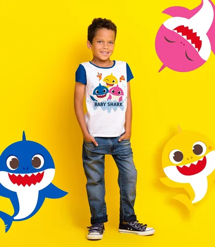 Miniatura 6 de Nickelodeon Baby Shark - Camiseta gráfica para niños pequeños (paquete de 3) con camiseta de personaje familiar de mamá y papá, trajes para niños